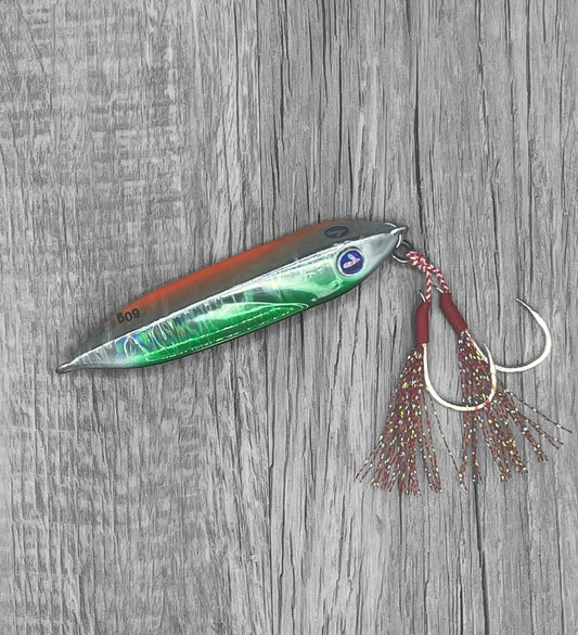 Head Hunter Slow Pitch Jig Green/Orange