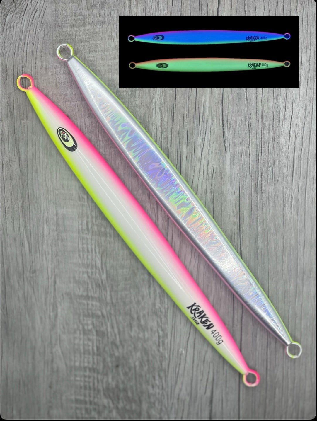 Torpedo "Super Glow w/Silver back" Slow Pitch Jig