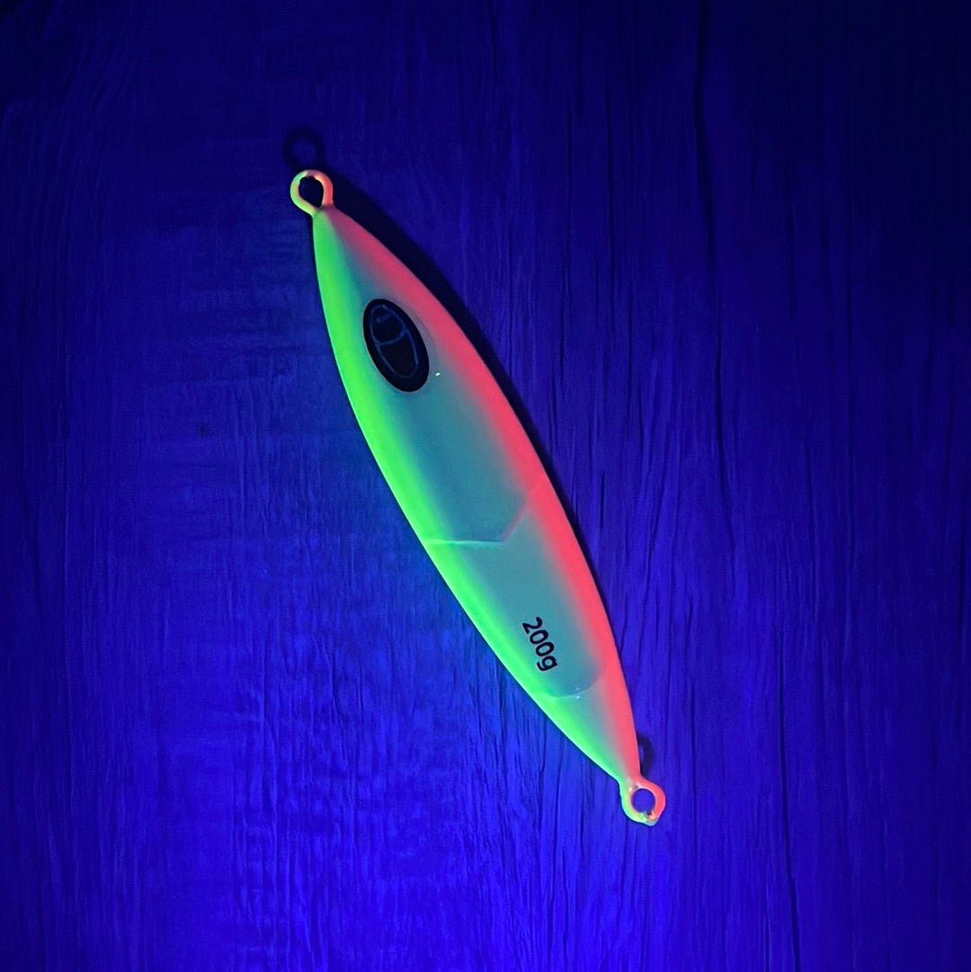 "Mayhem" Glow/UV Slow Pitch Jig